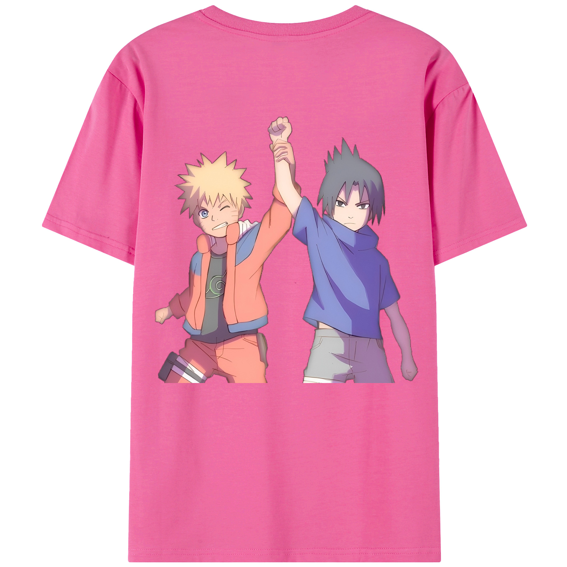 （画像用） NARUTO -ナルト- うちは サスケ Uchiha Sasuke レディース半袖Tシャツ(バックプリント)